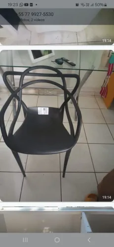 Cadeira de design preta