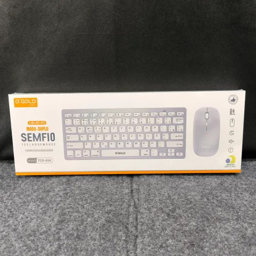 Teclado e Mouse Sem Fio 2,4Ghz dual Mode