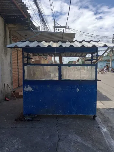 Barraca Comercial Azul Pronto para Uso