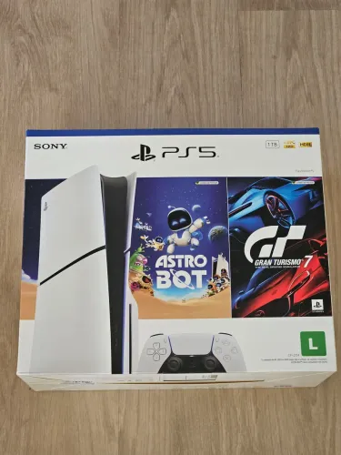 Playstation 5 Slim Mídia Fisica com Astro Bot e Gran turismo 5 Novo e lacrado