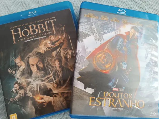 2 Blu-Ray: O Hobbit A desolação de Smaug e Doutor Estranho