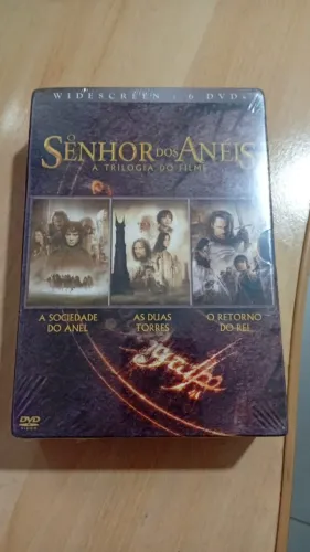 Trilogia O Senhor dos Anéis Novo Lacrado Plastico