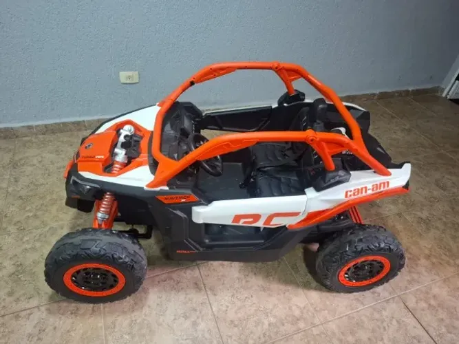 Carrinho Elétrico Infantil Buggy Can-am Maverick Cor Laranja