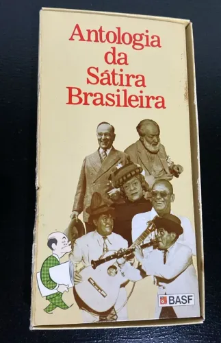 Box Fita K7 Antologia Satira Brasileira Basf Vintage 1985 