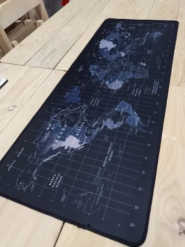 Mouse pad mapa mundi produto novo 49,99
