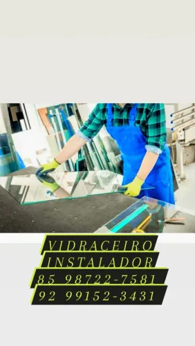VIDRACEIRO INSTALADOR PROFISSIONAL. ATENDE FORTALEZA E REGIÕES