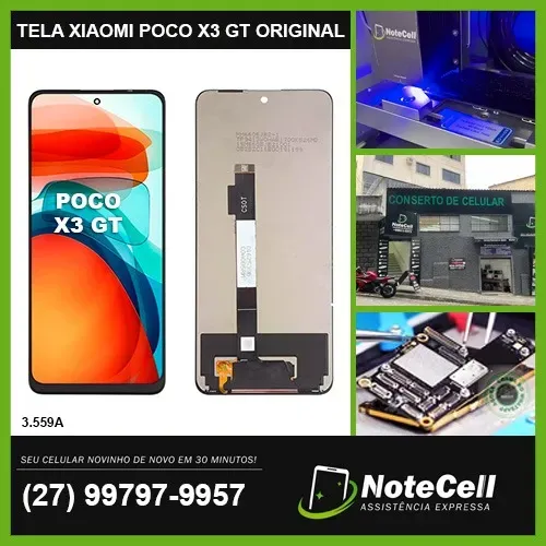 Tela Display Para Xiaomi Poco X3 Gt Original 3.559a - Instalação Expressa!!