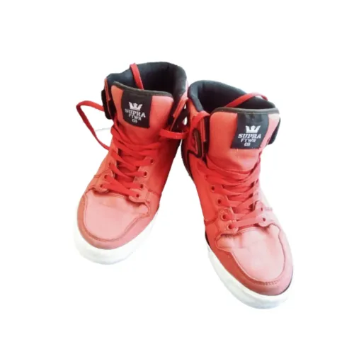 Tênis Supra Cano Alto Vermelho - N42. 