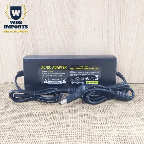 Fonte 12v 10a Bivolt Câmera Fita Led