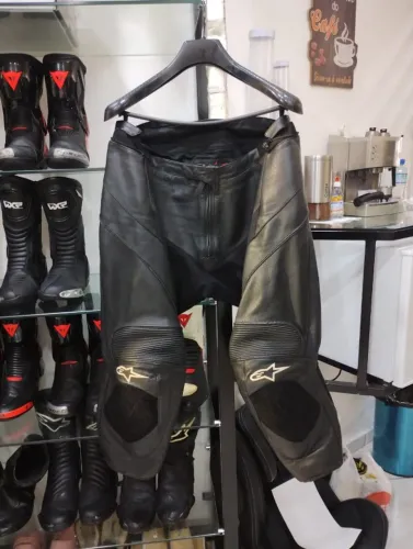 Calça alpinestars 58 Eur couro missile Air flow 