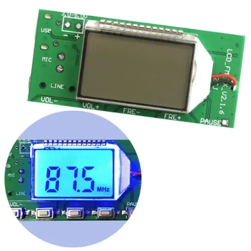 Módulo Transmissor de FM para computador PLL Digital USB com display