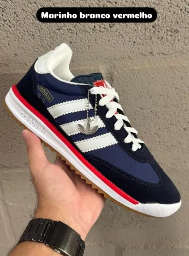 Tênis Adidas SL 72 Marinho Branco Vermelho coleção verão 2026