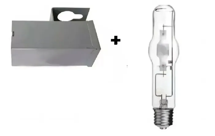 Lâmpada Vapor Metálico 400w + Reator 400w para Refletor HQI (Usado)