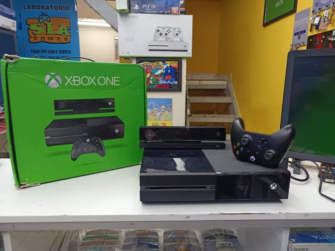 Xbox One Console Completo queima de. Estoque 