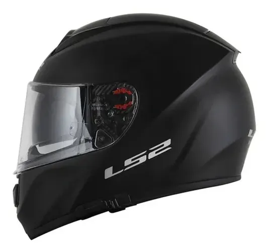 Capacete Ls2 Ff397 Vector Monocolor Preto Fosco A Vista