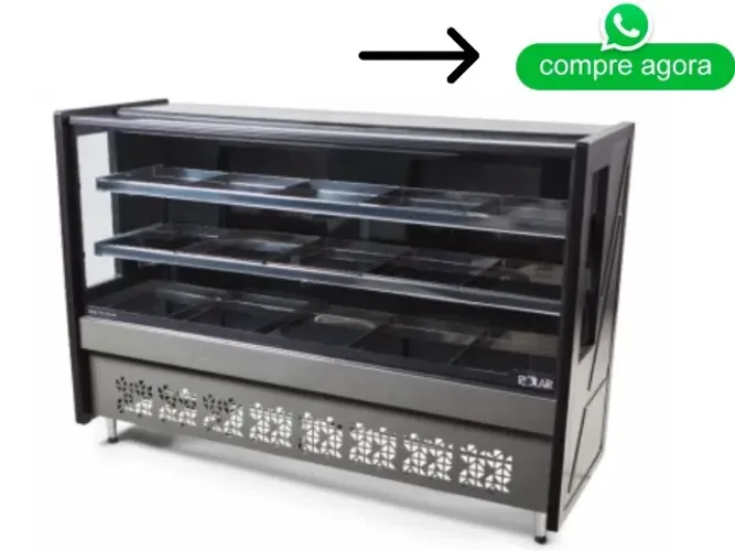 Balcão de Açougue Polar Avícola 1.75M Preto 127v
