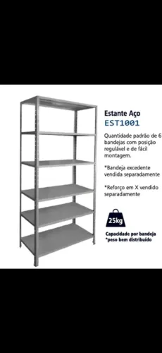Estante de Aço para 40cm