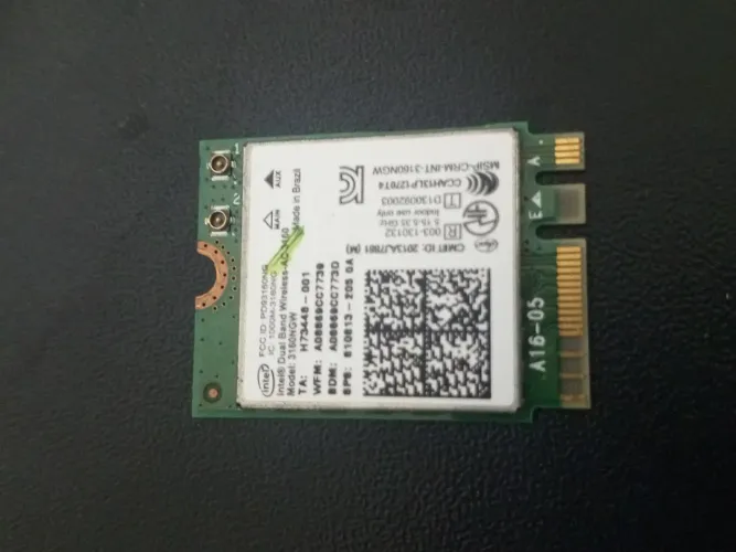 Placa de Rede Intel Dual Band Wireless-AC 3460