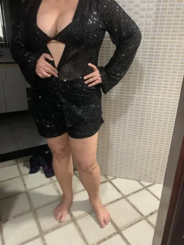 Conjunto de paetê preto