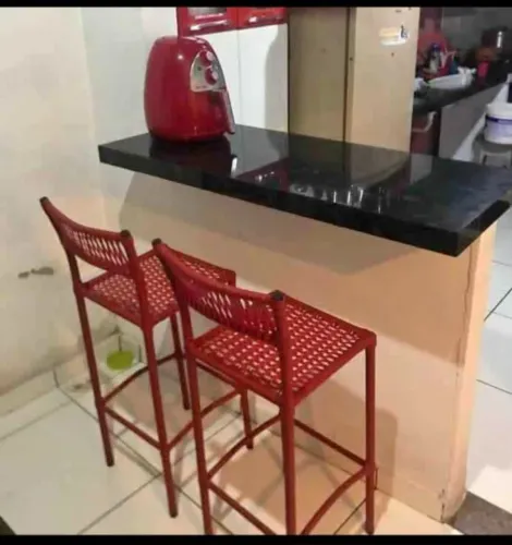 Balcão americano e ilha para cozinha