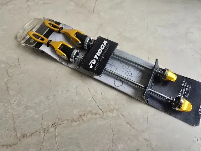 Blocagem Roda bike MTB Speed Tioga Alumínio DOURADA (NOVA)