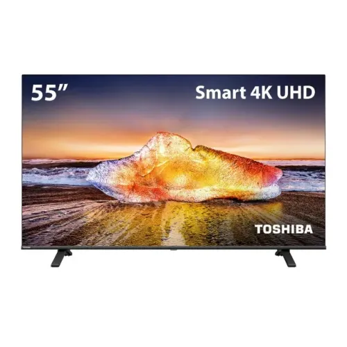 (Novo) Smart TV QLED 55" 4K Toshiba 55C450NS Google TV 3 HDMI 2 USB Wi-Fi - TB035M