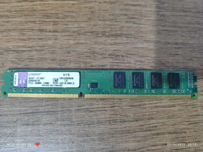 Memória Desktop 4GB DDR3 1333mhz Kingston