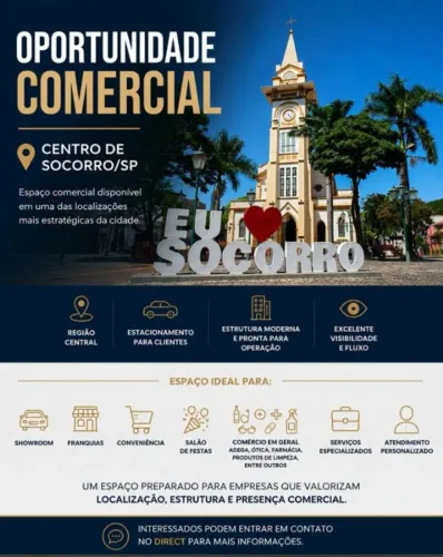 Oportunidade Comercial Centro Socorro SP
