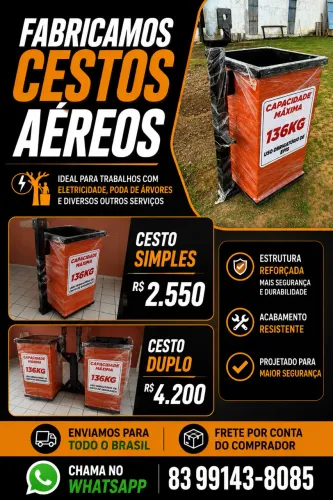 CESTOS AÉREOS NOVOS A VENDA 