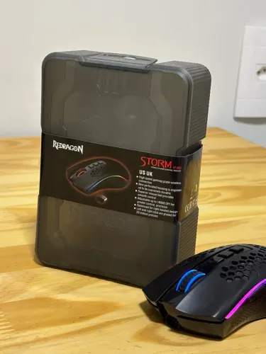 mouse gamer redragon storm m808 preto