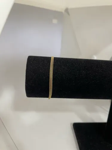 Pulseira Lacraia de ouro 1.30g 18k procedência garantia eterna