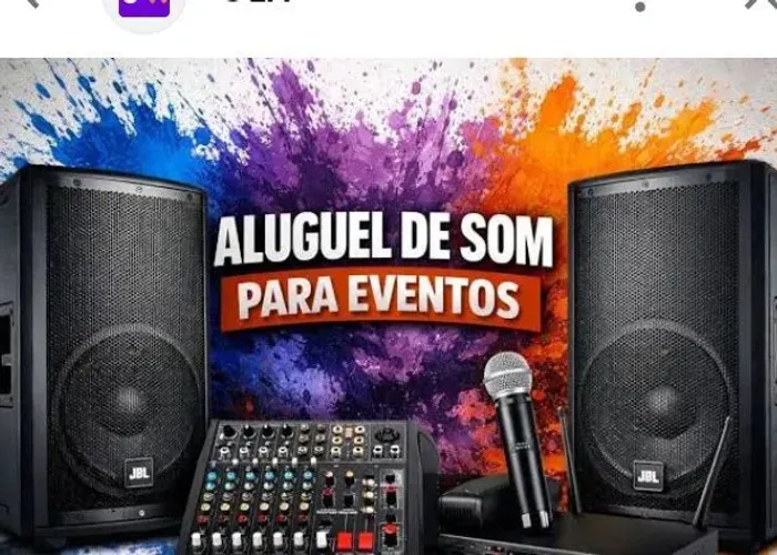 Aluguel de som para eventos 
