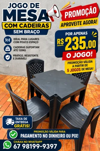 Jogo de mesa promoção.