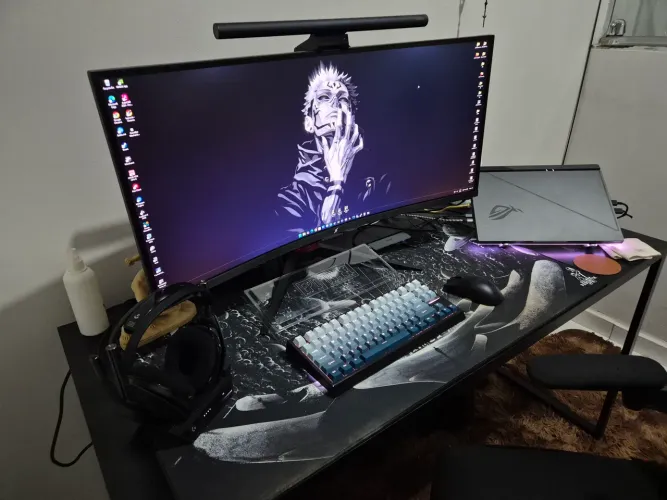 Monitor SuperFrame Prisma 34 UltraWide 180hz QHD Cruvo 1000r - Impecável