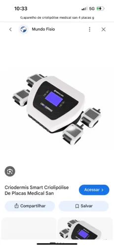 ? CRIOLIPÓLISE MEDICALSAN ? 4 PLACAS À VENDA