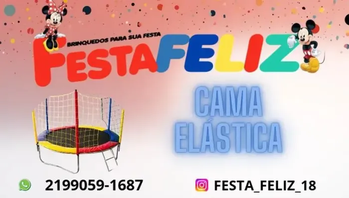 Aluguel de cama elástica e piscina de bolinhas 