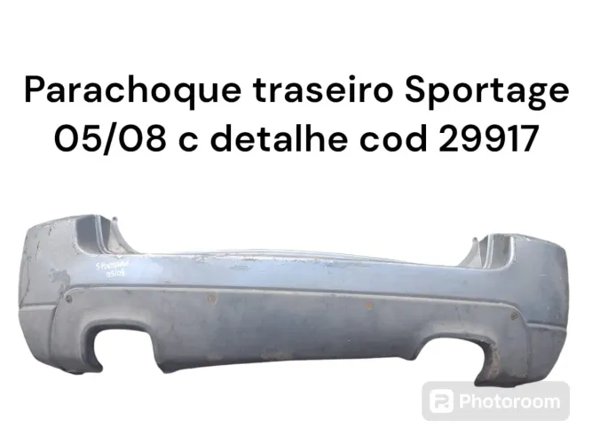 Parachoque traseiro Sportage com detalhe 