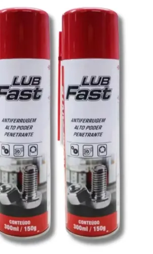 ?Spray Desengripante Lubfast 300ml Lubrificante Multiuso Antiferrugem