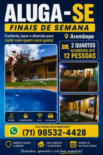 Arembepe final de semana ou semanal 