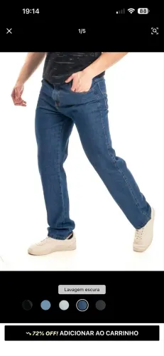 Calça jeans masculina 