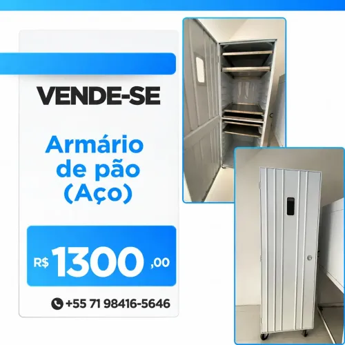 Armário de pão (Aço)