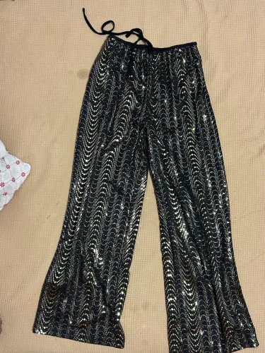 Calça preta larga