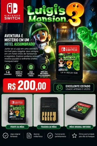 Jogo Nintendo Switch Luigi's Mansion 3