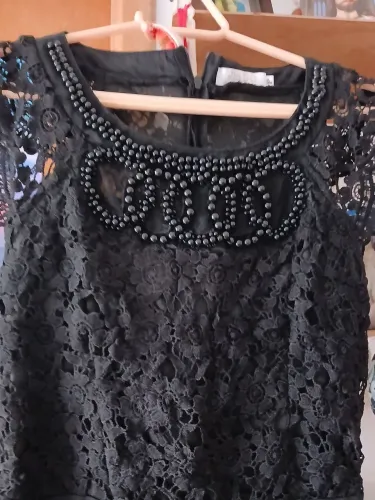Vestido festa preto longo