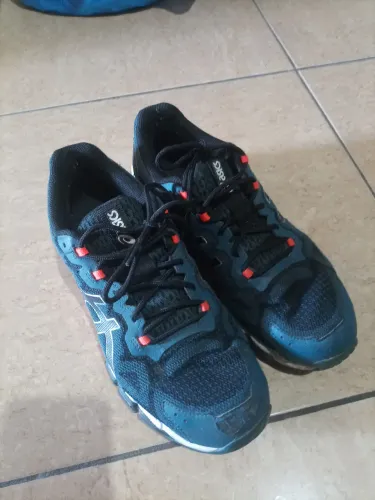 ASICS Gel Quantum Original Masculino Preto/Azul - Muito Conservado
