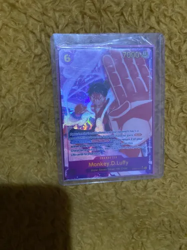 Carta colecionável One piece Luffy