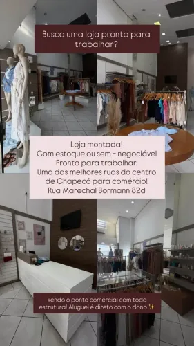 VENDO LOJA DE MODA FEMININA NO CENTRO DE CHAPECÓ
