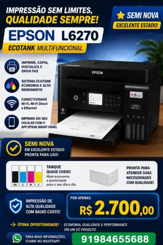 Vendo impressora Epson l6270!!!!!!