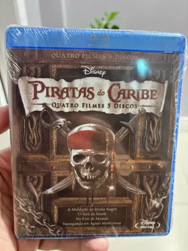 Piratas do Caribe - Quadrilogia Blu-Ray | 5 discos (Lacrado)