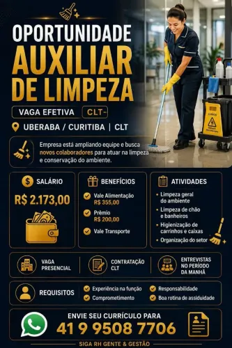 AUXILIAR DE LIMPEZA 